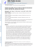 Cover page: Quality and quantity: The association of state-level educational policies with later life cardiovascular disease