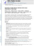 Cover page: Intrauterine Candida albicans infection elicits severe inflammation in fetal sheep