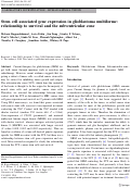 Cover page: Stem cell associated gene expression in glioblastoma multiforme: relationship to survival and the subventricular zone