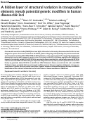 Cover page: A hidden layer of structural variation in transposable elements reveals potential genetic modifiers in human disease-risk loci