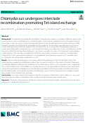 Cover page: Chlamydia suis undergoes interclade recombination promoting Tet-island exchange.