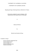 Cover page: Rupturing the stage:h[electronic resource] : : performing women in Brian Friel's theatre