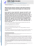 Cover page: Whole Genome Sequence Analysis of the Plasma Proteome in Black Adults Provides Novel Insights Into Cardiovascular Disease