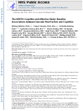 Cover page: The KEEPS-Cognitive and Affective Study: baseline associations between vascular risk factors and cognition.