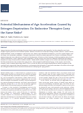 Cover page: Potential Mechanisms of Age Acceleration Caused by Estrogen Deprivation: Do Endocrine Therapies Carry the Same Risks?