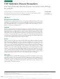 Cover page: CSF Alzheimer Disease Biomarkers