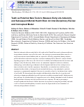 Cover page: Teeth as Potential New Tools to Measure Early-Life Adversity and Subsequent Mental Health Risk: An Interdisciplinary Review and Conceptual Model.