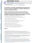 Cover page: Characteristics, Prevention, and Management of Cardiovascular Disease in People Living With HIV: A Scientific Statement From the American Heart Association