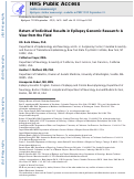 Cover page: Return of individual results in epilepsy genomic research: A view from the field