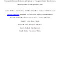 Cover page: Transgender prejudice reduction and opinions on transgender rights: Results from a mediation analysis on experimental data