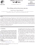 Cover page: The Orbiting Carbon Observatory (OCO) mission