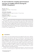 Cover page: A novel method for mapping spatiotemporal structure of mobility patterns during the COVID-19 pandemic