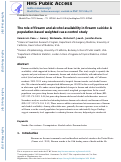 Cover page: The role of firearm and alcohol availability in firearm suicide: A population-based weighted case-control study