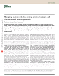 Cover page: Mapping autism risk loci using genetic linkage and chromosomal rearrangements