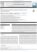 Cover page: Soil metabolomics: Deciphering underground metabolic webs in terrestrial ecosystems.