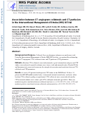 Cover page: Association Between CT Angiogram Collaterals and CT Perfusion in the Interventional Management of Stroke III Trial