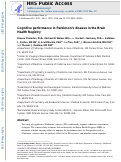 Cover page: Cognitive Performance in Parkinson’s Disease in the Brain Health Registry