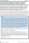 Cover page: A Comprehensive Analysis of Shared Loci between Systemic Lupus Erythematosus (SLE) and Sixteen Autoimmune Diseases Reveals Limited Genetic Overlap