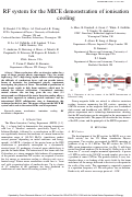 Cover page: RF System for the MICE Demonstration of Ionisation Cooling