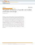 Cover page: The genetic architecture of sporadic and multiple consecutive miscarriage