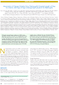 Cover page: Association of Herpes Simplex Virus Testing with Hospital Length of Stay for Infants ≤60 Days of Age Undergoing Evaluation for Meningitis