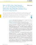 Cover page: Ratio of FEV1/Slow Vital Capacity of&nbsp;&lt; 0.7 Is Associated With Clinical, Functional, and Radiologic Features of Obstructive Lung Disease in Smokers With Preserved Lung Function