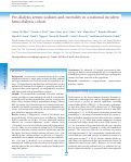 Cover page: Pre-dialysis serum sodium and mortality in a national incident hemodialysis cohort.