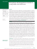 Cover page: Recognition and management of stroke in young adults and adolescents