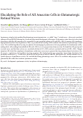Cover page: Elucidating the Role of AII Amacrine Cells in Glutamatergic Retinal Waves