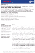 Cover page: Genetic landscape and novel disease mechanisms from a large LGMD cohort of 4656 patients