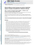 Cover page: Network Diffusion Model of Progression Predicts Longitudinal Patterns of Atrophy and Metabolism in Alzheimer’s Disease