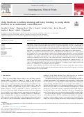 Cover page: Using Facebook to address smoking and heavy drinking in young adults: Protocol for a randomized, controlled trial