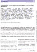 Cover page: Robust sampling for weak lensing and clustering analyses with the Dark Energy Survey