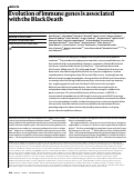 Cover page: Evolution of immune genes is associated with the Black Death