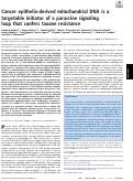 Cover page: Cancer epithelia-derived mitochondrial DNA is a targetable initiator of a paracrine signaling loop that confers taxane resistance