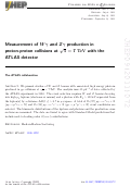 Cover page: Measurement of Wγ and Zγ production in proton-proton collisions at TeV with the ATLAS detector