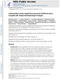 Cover page: Leflunomide Confers Rapid Recovery from COVID-19 and is Coupled with Temporal Immunologic Changes.