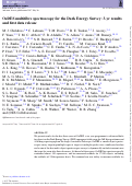 Cover page: OzDES multifibre spectroscopy for the Dark Energy Survey: 3-yr results and first data release