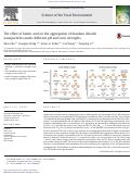 Cover page: The effect of humic acid on the aggregation of titanium dioxide nanoparticles under different pH and ionic strengths