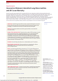 Cover page: Association Between Interstitial Lung Abnormalities and All-Cause Mortality