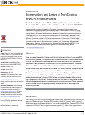 Cover page: Conservation and Losses of Non-Coding RNAs in Avian Genomes