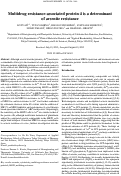 Cover page: Multidrug resistance-associated protein 4 is a determinant of arsenite resistance