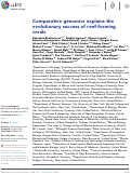 Cover page: Comparative genomics explains the evolutionary success of reef-forming corals.