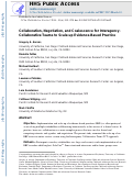 Cover page: Collaboration, Negotiation, and Coalescence for Interagency-Collaborative Teams to Scale-Up Evidence-Based Practice