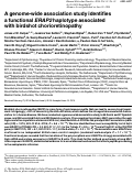 Cover page: A genome-wide association study identifies a functional ERAP2 haplotype associated with birdshot chorioretinopathy