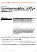 Cover page: Systematic assessment of long-read RNA-seq methods for transcript identification and quantification