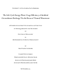 Cover page: The Life Cycle Energy-Water Usage Efficiency of Artificial Groundwater Recharge Via the Reuse of Treated Wastewater