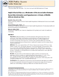 Cover page: Implicit Racial Bias as a Moderator of the Association Between Racial Discrimination and Hypertension