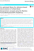 Cover page: An optimized library for reference-based deconvolution of whole-blood biospecimens assayed using the Illumina HumanMethylationEPIC BeadArray