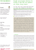 Cover page: Drought and immunity determine the intensity of West Nile virus epidemics and climate change impacts